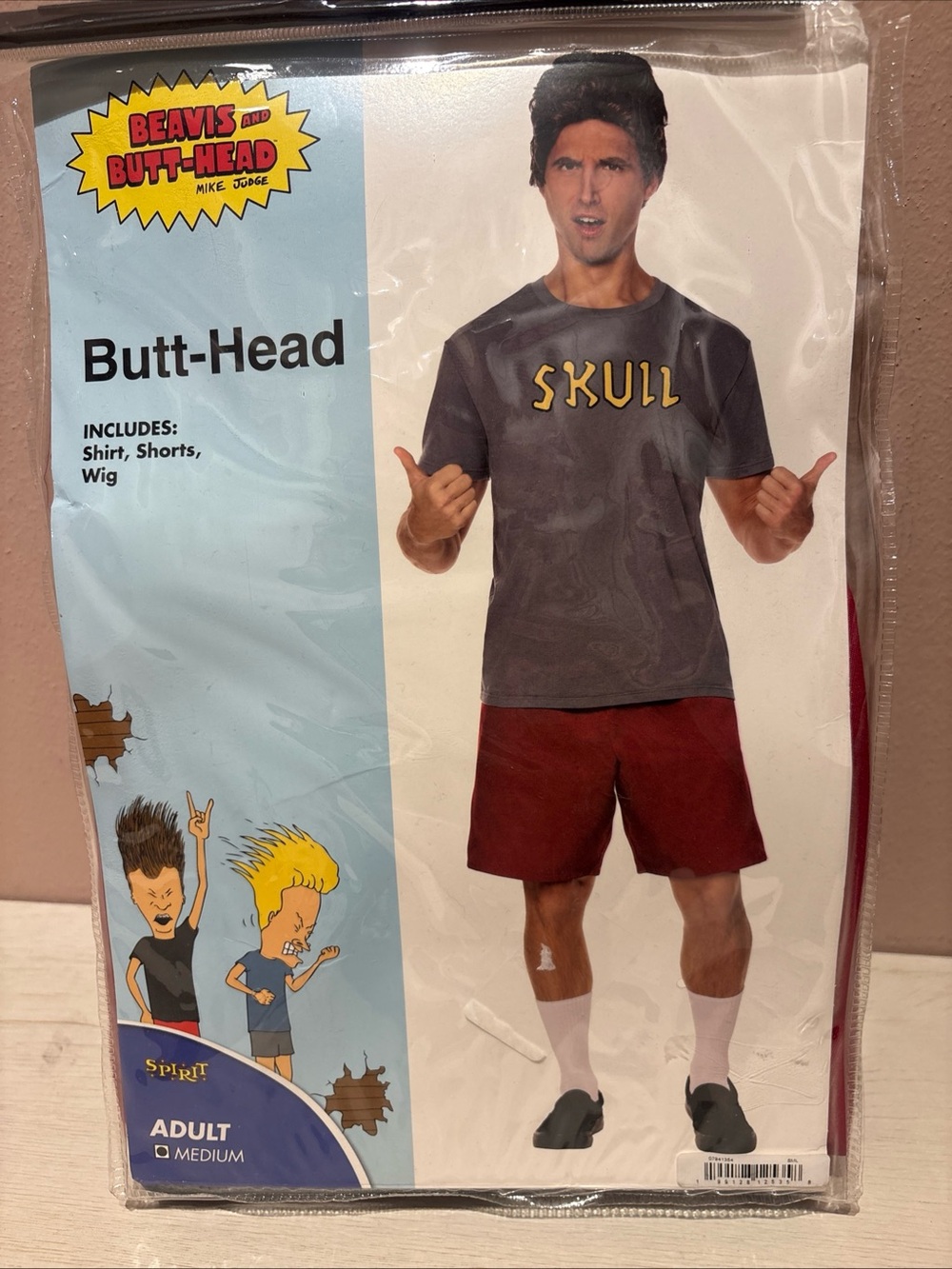 Mike Judge MTV's Beavis and Butt Head 'BUTTHEAD' Halloween Costume Adult Sz Med